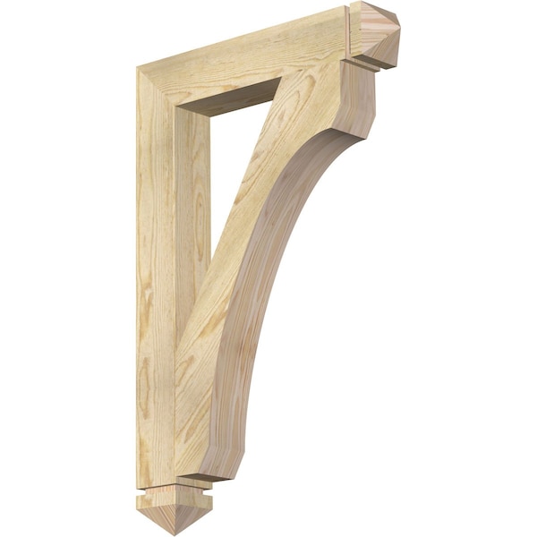Ekena Millwork Legacy Arts & Crafts Rough Sawn Bracket, Douglas Fir, 4"W x 24"D x 36"H BKT04X24X36LEC03RDF - main